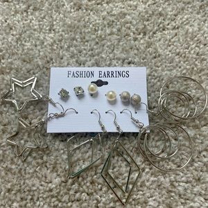 Silver earring bundle